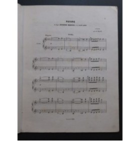 SAINT-SAËNS Camille Etienne Marcel Pavane Piano 4 mains ca1880