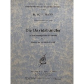 SCHUMANN Robert Die Davidsbündler 18 Pièces Piano 1951