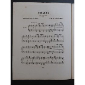 WEKERLIN J. B. Forlane Lalande Piano ca1880