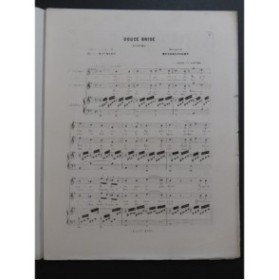 MENDELSSOHN Douce Brise Chant Piano ca1850