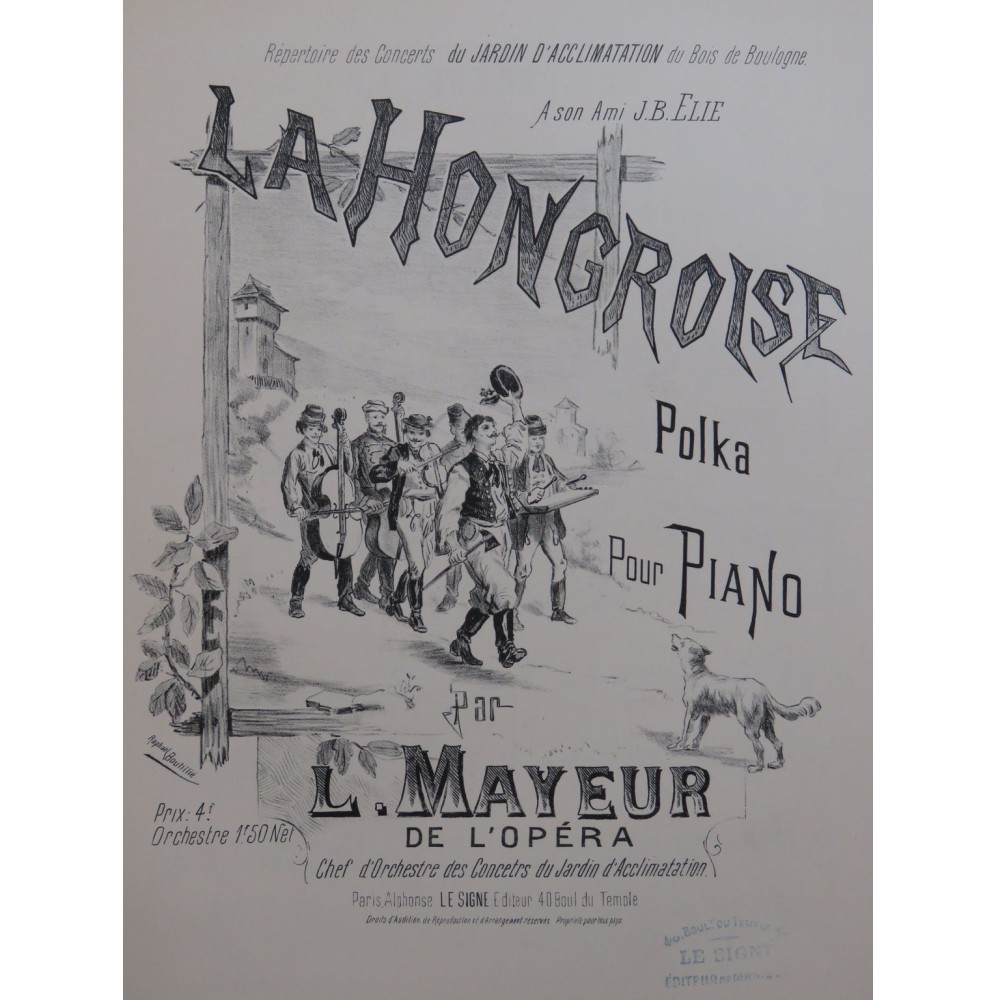 MAYEUR Louis La Hongroise Piano
