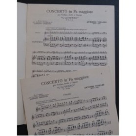 VIVALDI Antonio Concerto Fa Majeur L'Autunno Piano Violon 1955