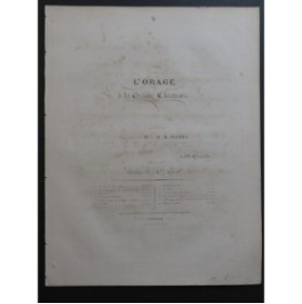 MAZEL Hélène Robert L'Orage à la Grande Chartreuse Chant Piano ca1840