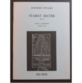 VIVALDI Antonio Stabat Mater Chant Piano 1998