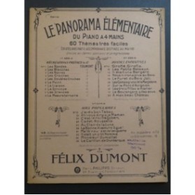 DUMONT Félix Le Panorama Élémentaire Série No 1 Piano 4 mains