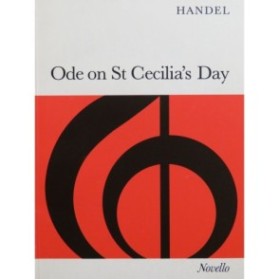 HAENDEL G. F. Ode on St Cecilia's Day Chant Piano