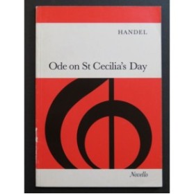 HAENDEL G. F. Ode on St Cecilia's Day Chant Piano