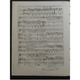 PAESIELLO G. Nina No 2 Air Chant Piano ou Harpe ca1820
