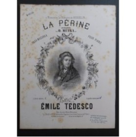 TEDESCO Émile La Périne Polka Mazurka O. Métra Piano 4 mains 1874