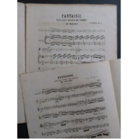 DUPUY C. Fantaisie sur Les Noces de Figaro Mozart Piano Violoncelle ca1850