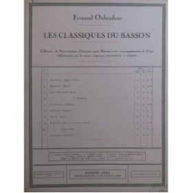 SCHUMANN Robert Valse L'Harmonieux Forgeron Piano Basson 1938