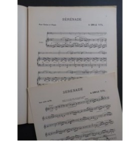 TITL A. Emile Sérénade Basson Piano 1899