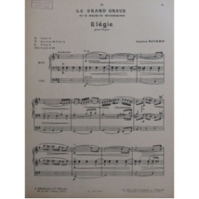NIVERD Lucien Elégie Orgue ca1925