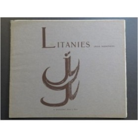 GERBER Jacques Litanies 10 pièces pour Harmonium