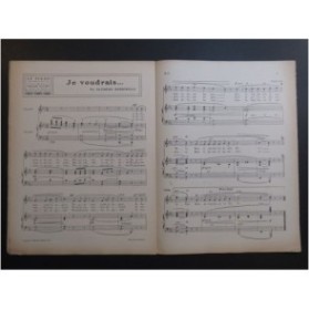 CHAIGNEAU Marcel Viens ! Soyons Heureux ! Piano 1912