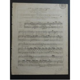 PAESIELLO G. I Zingari in Fiera No 1 Air Chant Piano ou Harpe ca1795