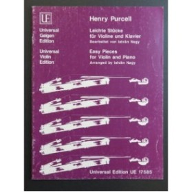 PURCELL Henry Easy Pieces Violon Piano 1989
