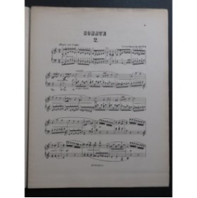 LOESCHHORN Albert Sonate No 2 Op 101 Piano ca1900