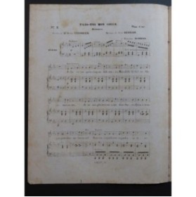 HENRION Paul Tais-toi mon coeur Chant Piano 1850