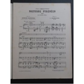 CHAMINADE Cécile Nocturne Pyrénéen Chant Piano ca1893