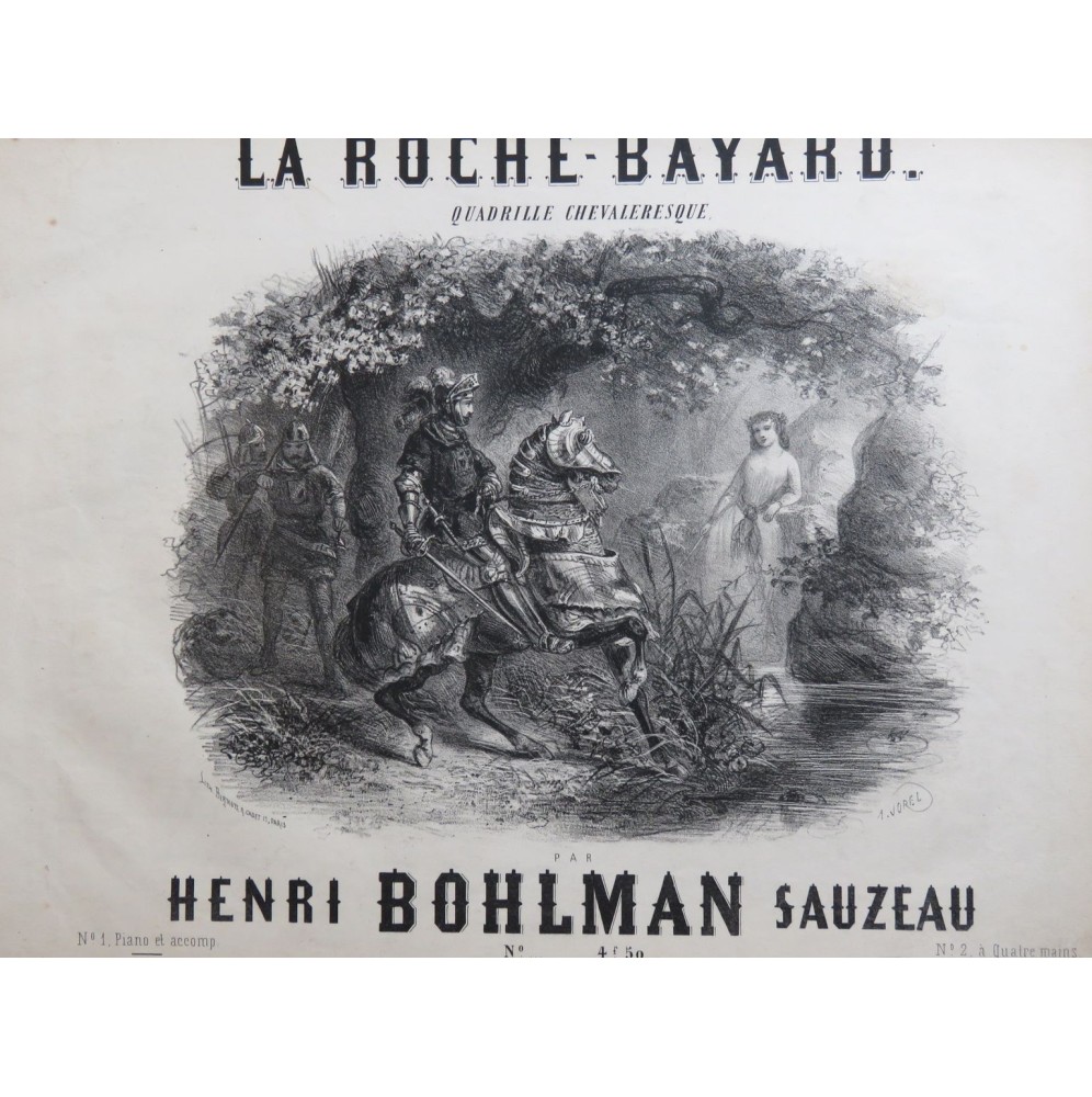 BOHLMAN SAUZEAU Henri La Roche Bayard Piano ca1852