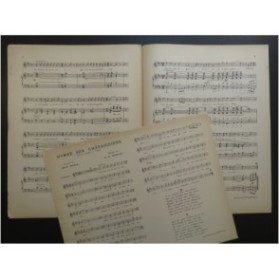 SAINT SERVAN G. Hymne aux Châtaigniers Chant Piano ca1902