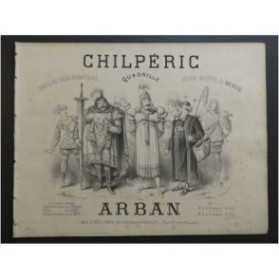 ARBAN Chilpéric d'Hervé Quadrille Piano ca1868
