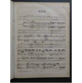 LEE Louis Trio No 1 op 10 Piano Violon Violoncelle ca1846