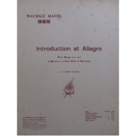RAVEL Maurice Introduction et Allegro 2 Pianos 4 mains 1906