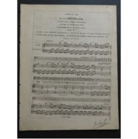 PAER Ferdinando Griselda No 8 Chant Piano ou Harpe ca1815