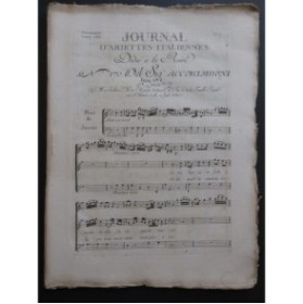 ACCORIMBONI Agostino Se mi lasci in fido Chant Orchestre 1786