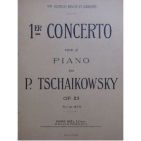 TSCHAIKOWSKY P. I. Concerto No 1 pour deux Pianos à 4 mains