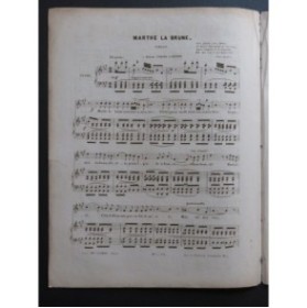 CLAPISSON Louis Marthe la Brune Chant Piano ca1840