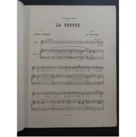 LACOME Paul La Poupée Chant Piano 1878