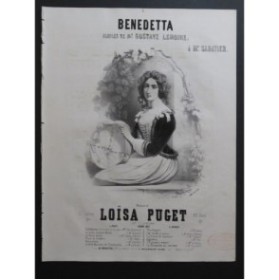 PUGET Loïsa Benedetta Chant Piano 1847