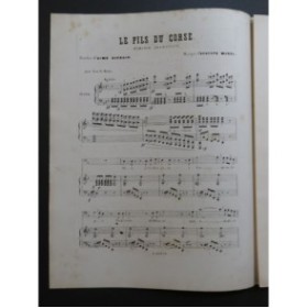 MOREL Auguste Le Fils du Corse Chant Piano ca1890