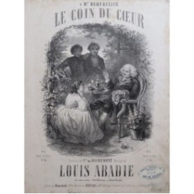ABADIE Louis Le Coin du Coeur Chant Piano ca1857