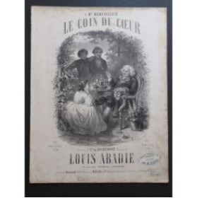 ABADIE Louis Le Coin du Coeur Chant Piano ca1857