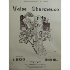 DE NELLI Léo Valse Charmeuse Chant Piano 1914