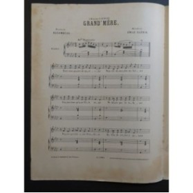 GUÉRIN Émile Grand-Mère Chant Piano ca1900