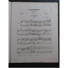 QUIDANT Alfred Grande Valse Chromatique Piano ca1850