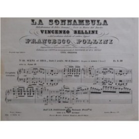 BELLINI Vincenzo La Sonnambula No 18 Chant Piano 1858