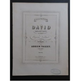 TALEXY Adrien David devant Saül Caprice Brillant op 72 Piano ca1854