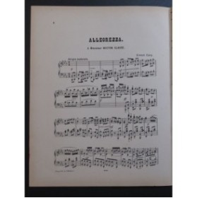 CURY Ernest Allegrezza Piano ca1880