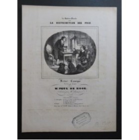 DE KOOK Paul La Distribution des prix Chant Piano ca1840