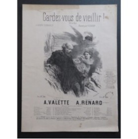 RENARD A. Gardez-vous de vieillir ! Nanteuil Chant Piano ca1870