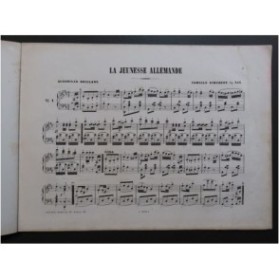 SCHUBERT Camille La Jeunesse Allemande Quadrille Piano ca1870