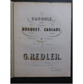 REDLER G. La Gondole op 68 Piano ca1850