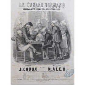 ALEU N. Le Canard Normand Chant Piano ca1840