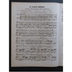ALEU N. Le Canard Normand Chant Piano ca1840